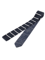 ニットタイ(ボーダー)/ブルー(392)