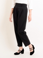 ウエストボタンテーパードパンツ/ピンク