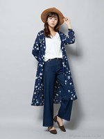 デニムワイドパンツ/インディゴ