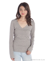 レーヨン前二重V/NロンT/モクグレー