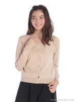 長袖カーディガン/シロ