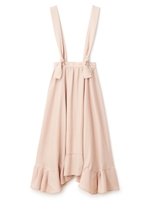 ウールジョーゼットロングスカート/ダークレッド