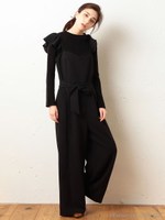 フリルワイドコンビネゾン/ネイビー