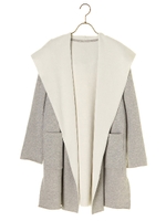 裏起毛フーディガン/ネイビー