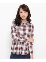 タータンチェックシャツ/ダークグリーン(223)