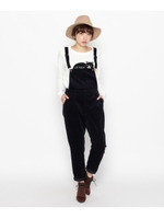 細コーディロイサロペット/ダークグリーン(023)