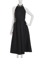 Lady backパールコンビネゾン/ブラック