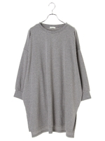 BIGプルオーバー/杢ライトグレー