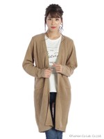 片畦ニットロングＣ/Ｄ/ベージュ