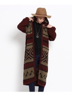 オルテガロングニットカーディガン/ブラック(119)