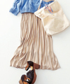 【予約】ラメプリーツスカート