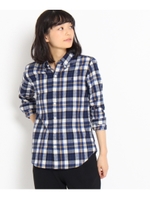 GYMPHLEX チェックネルシャツ/ブルー(592)