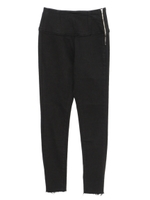 【O】レースアップスキニーパンツ/BLACK