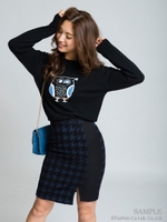 OWLジャガードニット/オフホワイト