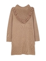RUFFLE RIB DRESS/ブラウン(050)