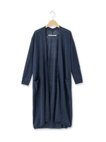 huitieme nid リネンロングカーディガン/ネイビー(093)