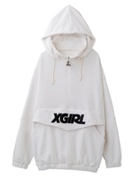 【X-girl×Starter Black Label】SWEAT PULLOVER/ブラック