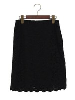 ●JOC 16FW F/Pレース タイトスカート/Off White