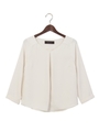 ●JOC PE Vネック プルオーバーブラウス/Off White