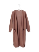 接触冷感ロングニットカーディガン/ベージュ系(054)