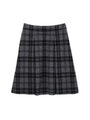 グレンチェックジャージースカート/グレー(020)