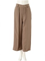 タックワイドパンツ/テラコッタ