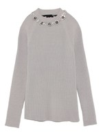 ビジューニットプルオーバー/GRY