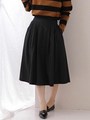 ベーシックミディスカート/ブラック