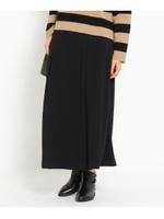 ラップライクジョーゼットワイドパンツ/ブラック(019)