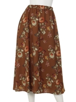 シックｆｌｏｗｅｒ　スカート/ブラウン