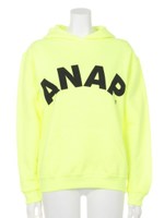 【ANAP】ANAPロゴ裏起毛フーディ/GRY