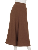 【Shelly island】起毛リブガウチョパンツ/ベージュ