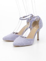 【goods】ボアストラップパンプス/ブラック