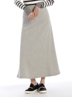 裏シャギーロングスカート/モクグレー