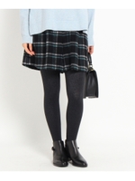 シャギーチェックパンツ/ブラック(219)