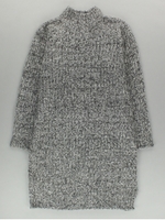 ・ミックスヤーンIラインワンピース/グレー