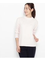 ケーブルニットプルオーバー/ピンク系(070)