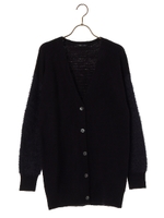 フェザースリーブニットカーディガン/ネイビー