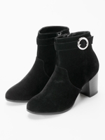 ベルト付き切り替えブーツ/ブラウン