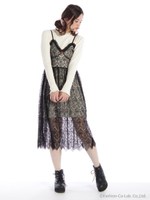 レースランジェリーマキシOP/ピンク