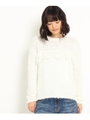 SUNCOO フリンジニット/ホワイト(005)