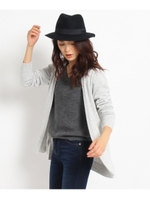 [L]テレコニットカーディガン/ホワイト(002)