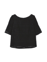 《Purpose》ケミカルレースブラウス/ブラック(010)