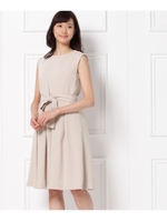 フロントリボンワンピース/ブラック(019)