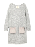 《EDIT COLOGNE》アンゴラ18％ケーブルワンピース/ベージュ(041)