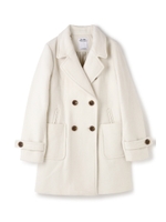 メルトンＰコート/ホワイト(030)