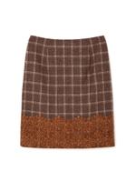 LACY PLAID/ブラウン(050)