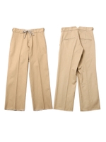 DRAWSTRING CHINO/カーキ