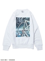 【X-girl×楳図かずお】MY NAME IS SHINGO SWEAT TOP/ホワイト