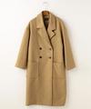 ダブルボタンロングコート